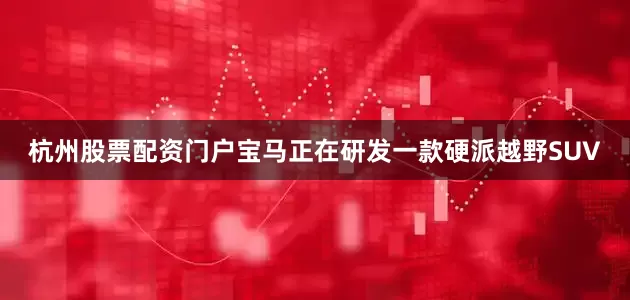杭州股票配资门户宝马正在研发一款硬派越野SUV