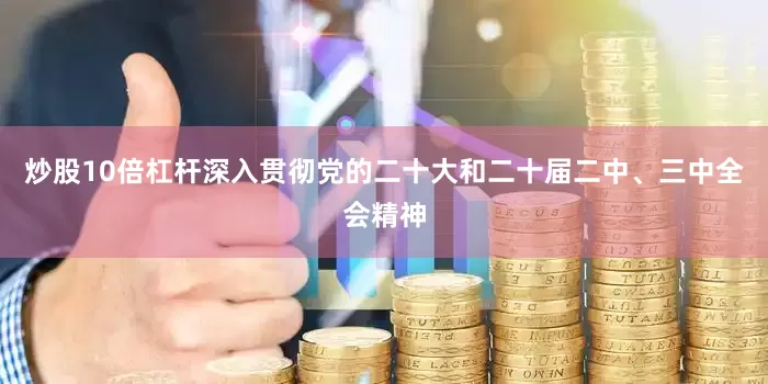 炒股10倍杠杆深入贯彻党的二十大和二十届二中、三中全会精神